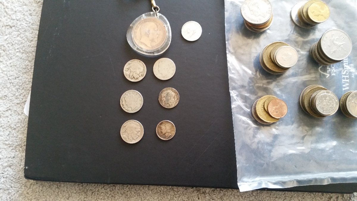Junk-Shop-Finds---1873-Three-Cents-And-1867-Five-Cents
