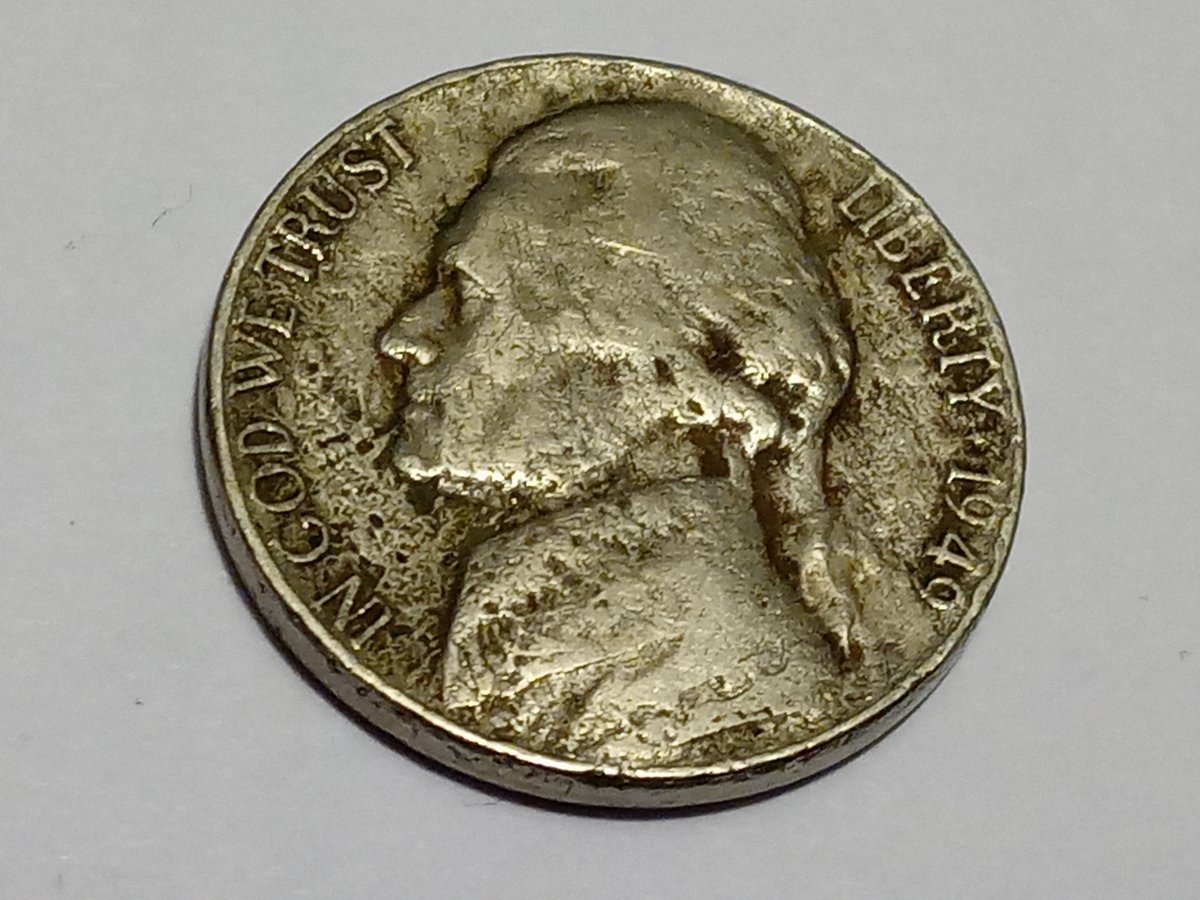 Probable-Struck-Thru-Cloth-1949-Nickel