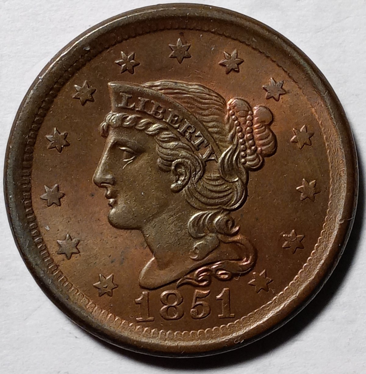 Gorgeous-1851-Cent-For-Grading