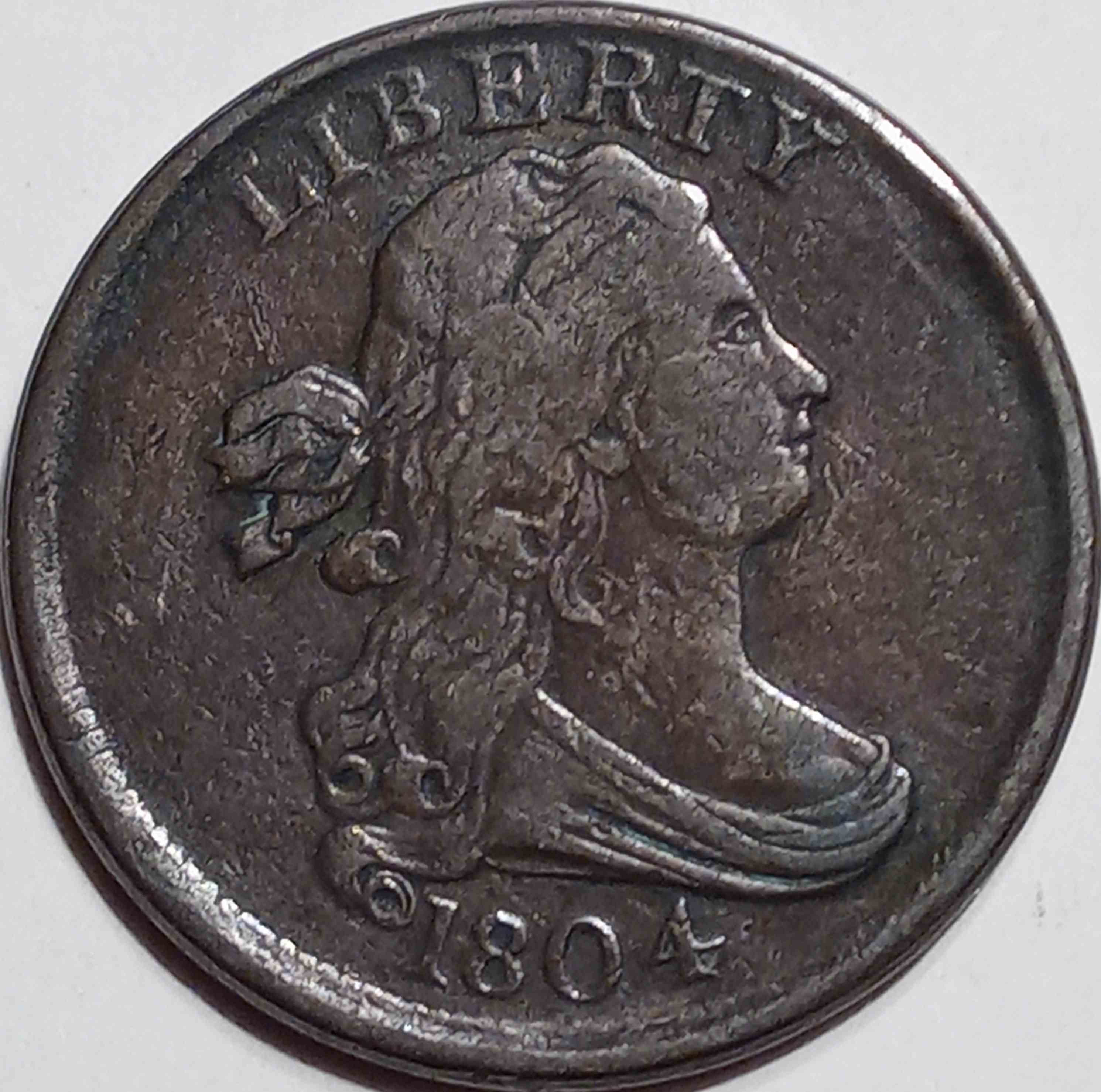 1804-Half-Cent-Plain-4,-Stemless-For-Grading