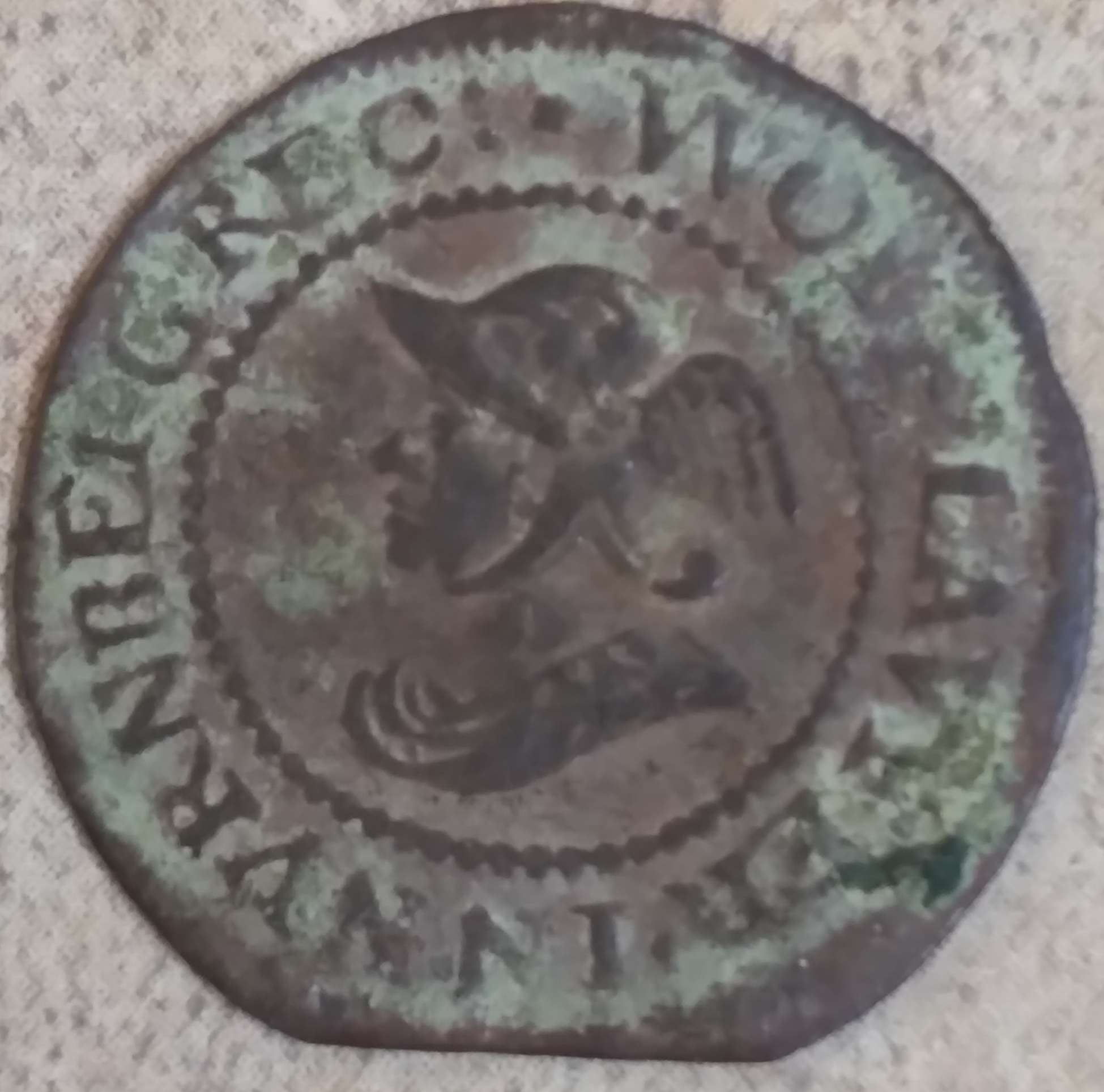 Odd-Old-Token-With-Straight-Clip-Id:-16th-Century-Nuremberg-Jeton
