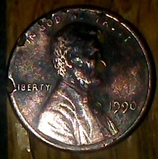 What-Could-Have-Caused-These-Holes-On-1990-Lincoln-Cent