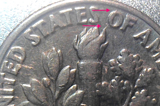1991-P-RD-Flaming-Die-Gouge/Crack?