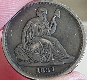 Help-W/1837-Seated-Liberty-Dime---Die-Issue?