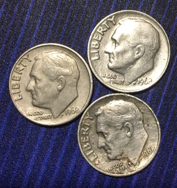 I-Found-A-Few-1968-Dimes-But-One-Looks-Different.