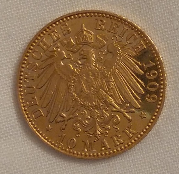 German-1909-Proof-10-Mark