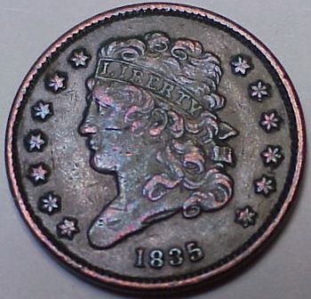 1835-Half-Cent