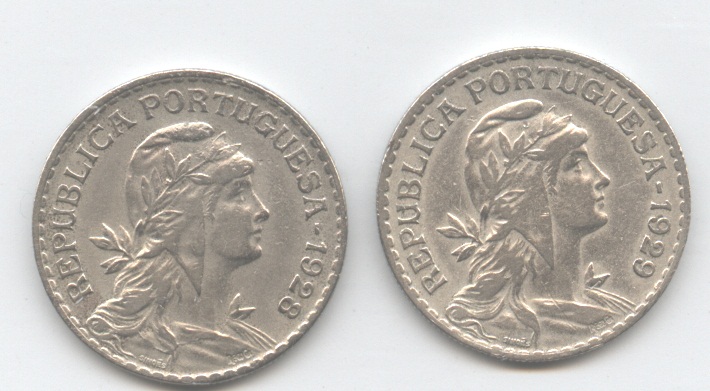 1-Escudo-1927,-1928-Portugal