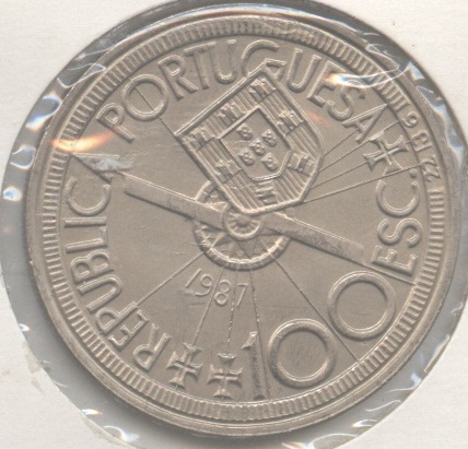 100-Escudos-Diogo-C�o-1987-Portugal