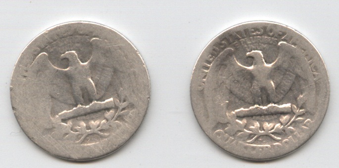 Washington-Silver-Quarter-1939-And-1942