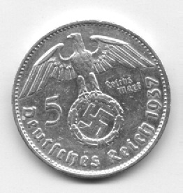 5-Reichsmark-1936e,-1937A,-1937e,-1938-D-2x-1938e,-1938f