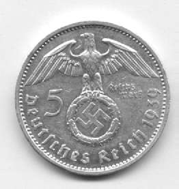 5-Reichsmark-1936e,-1937A,-1937e,-1938-D-2x-1938e,-1938f