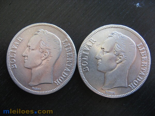 5-Bol�vares-Venezuela-1919,-1936