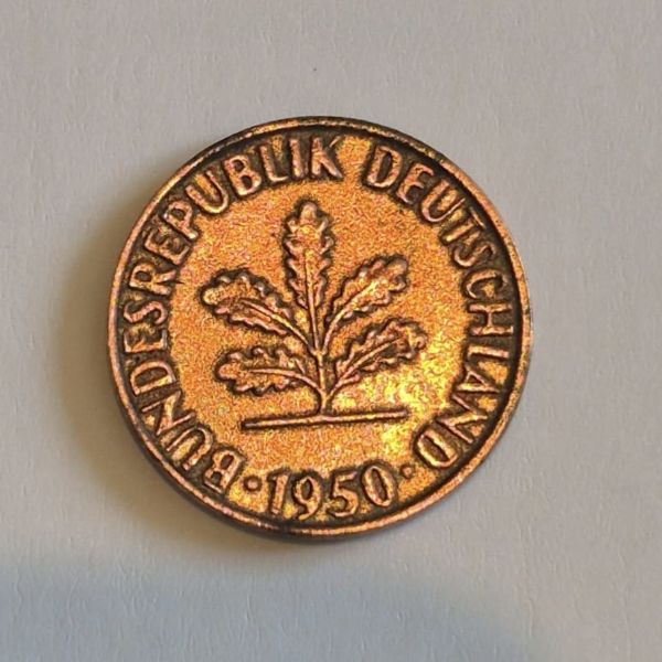 1-Pfennig-1950-D---Newly-Discovered-Bimetallic-Pattern-Coin?