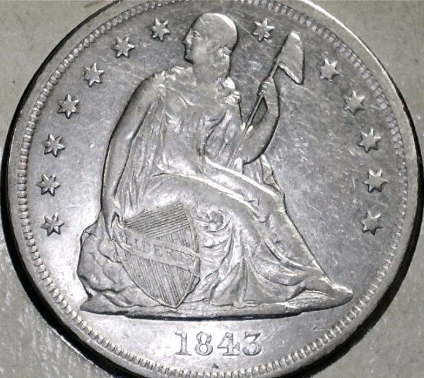 1843-Seated-Dollar