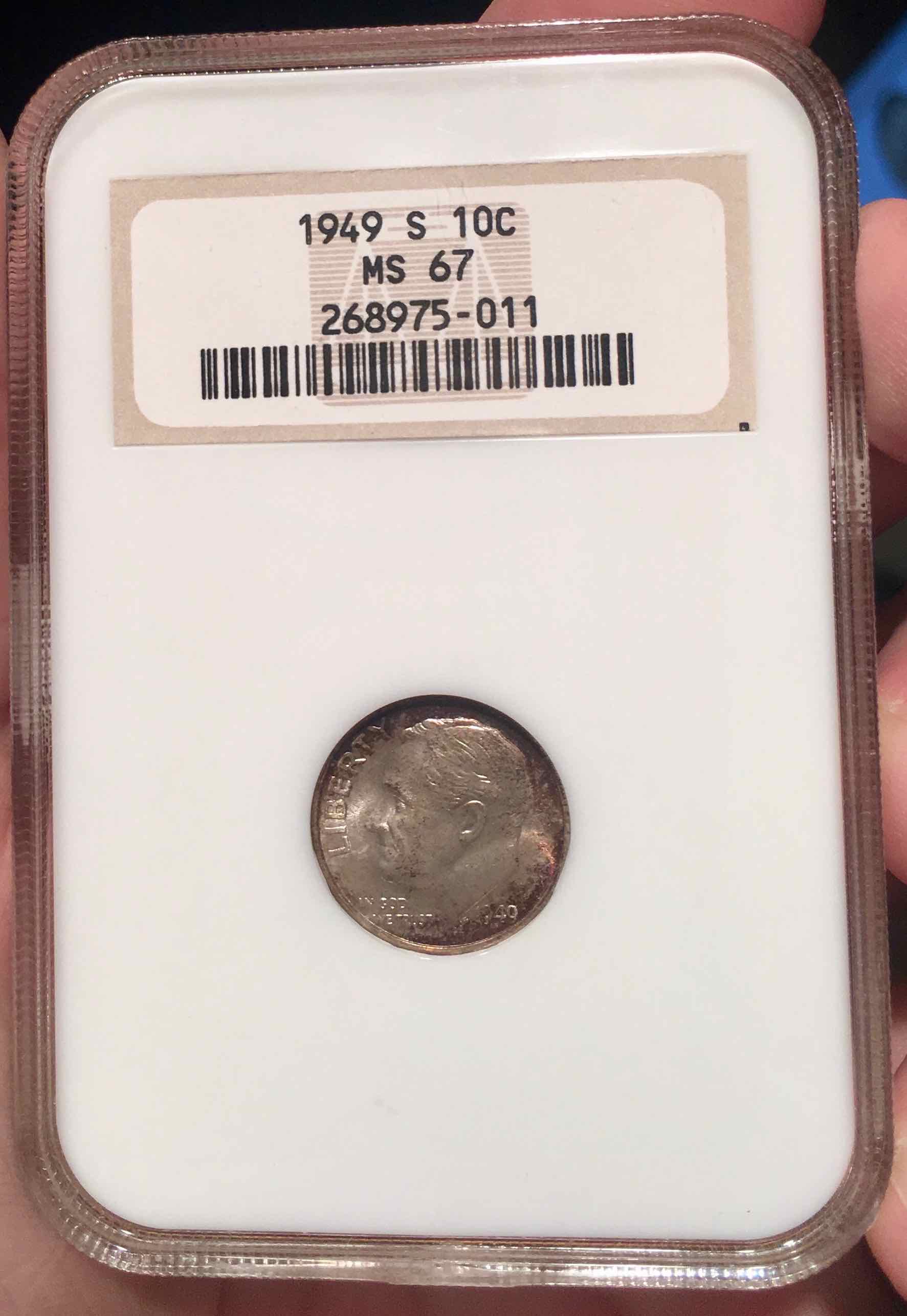 Roosevelt-Dime-1949-S-MS-67---Possibly-Ft?