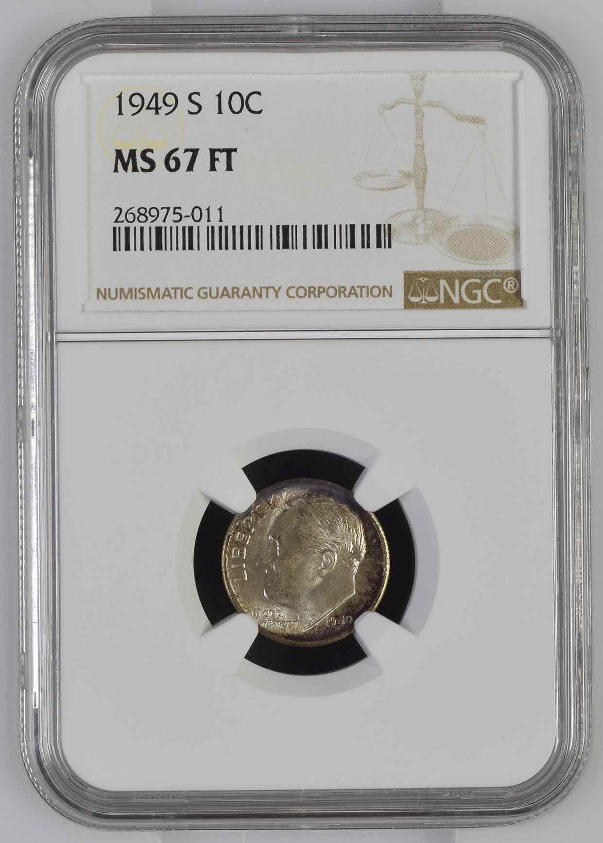 Roosevelt-Dime-1949-S-MS-67---Possibly-Ft?