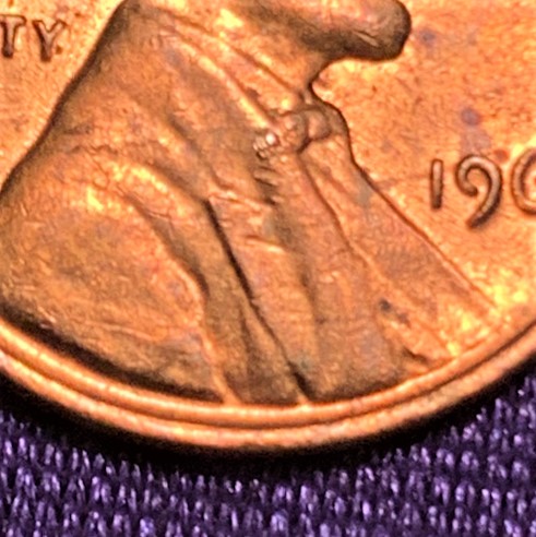 1966-Lincoln-Penny--Off-Center/Rr-Rim-?