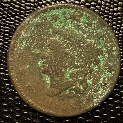 1832-Large-Cent-With-Green-Oxidation--Grading-Estimate