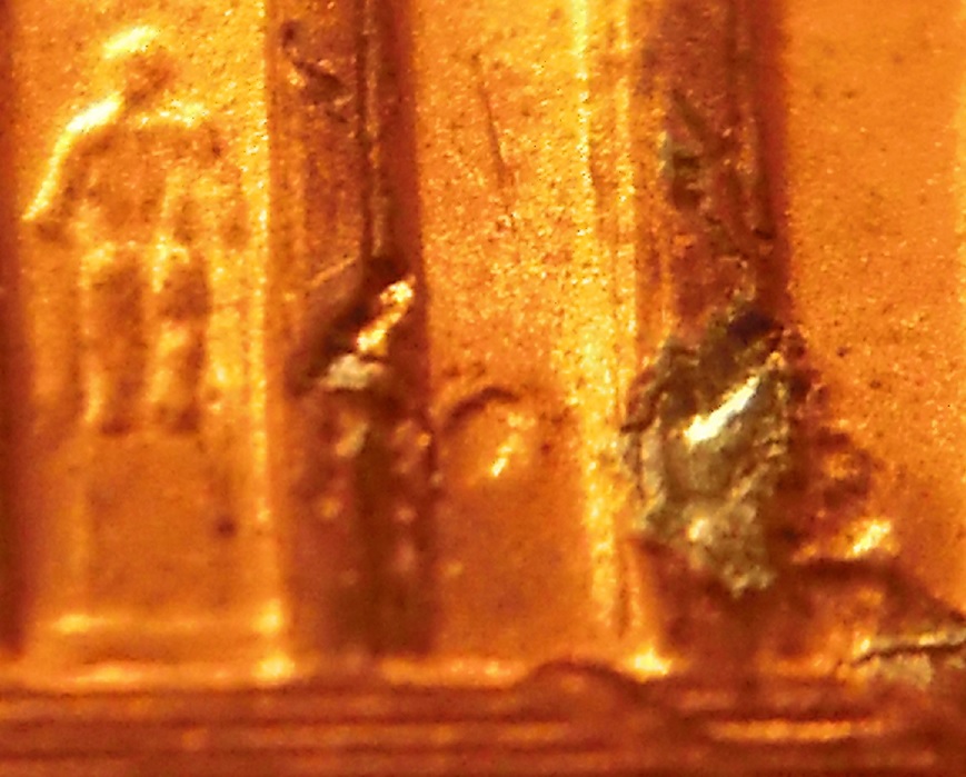 Lincoln-Memorial-Cent,-Lincoln-Stamped-In-Column?