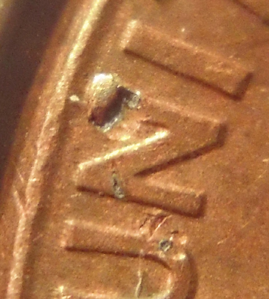 Lincoln-Memorial-Cent,-Lincoln-Stamped-In-Column?