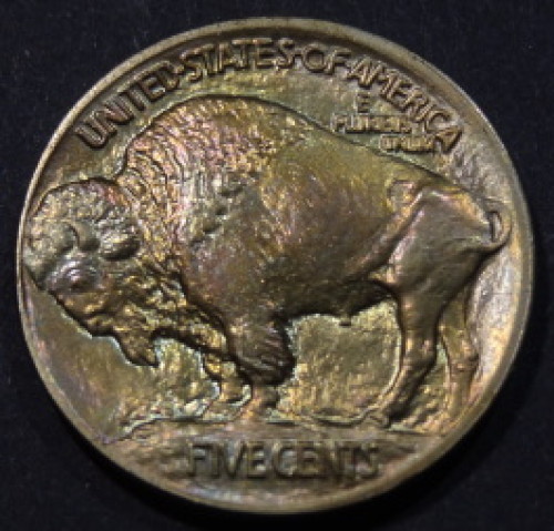 1913-Buffalo-Nickel-Type-1---Great-Toning