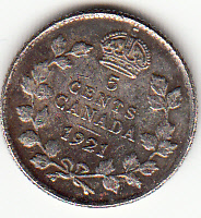 1921-Canadian-5-Cents-Silver