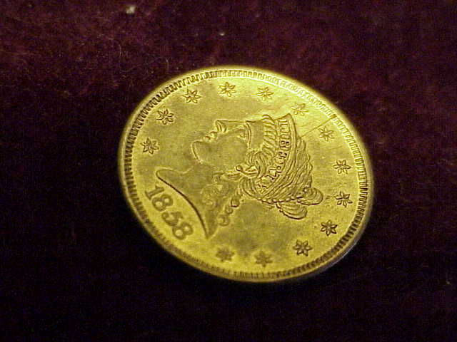 1858-Quarter-Eagle,-Gold