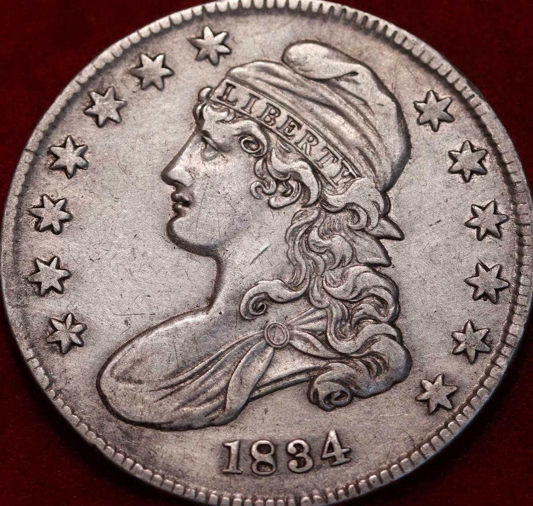 1834-Capped-Bust-Half-Dollar-O-114-Variety.-Grading?-Please-: