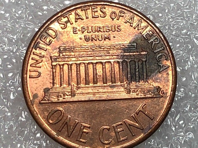 1992-One-Cent-W/Die-Chip