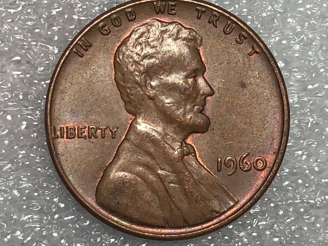 1960-One-Cent-W/Die-Chip