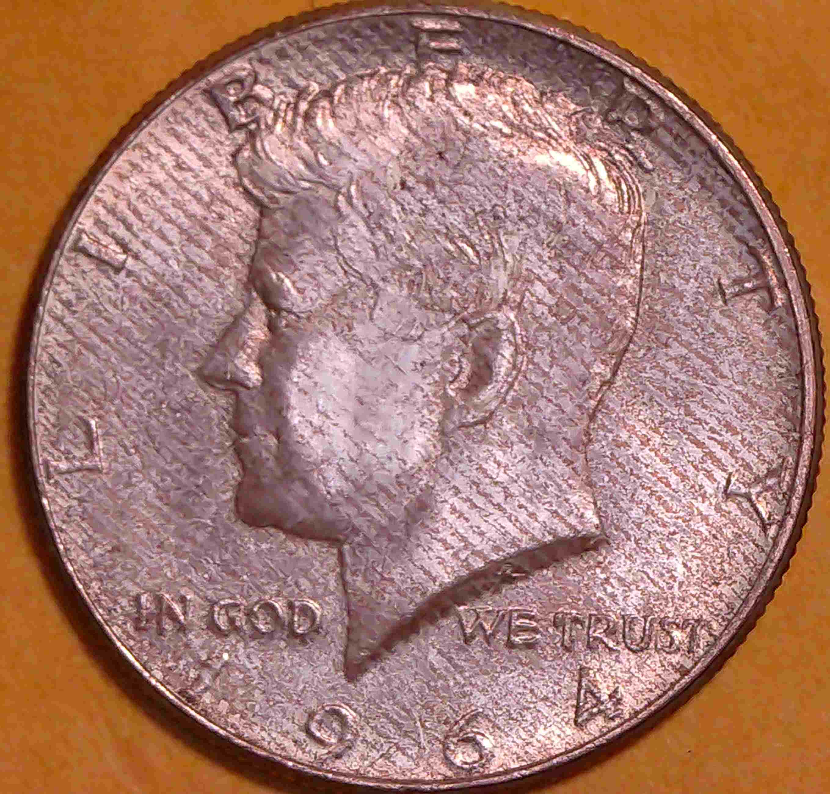 1964-Kennedy-Half-Dollar,-PDm-Staining-Or-Resurfaced-Die?