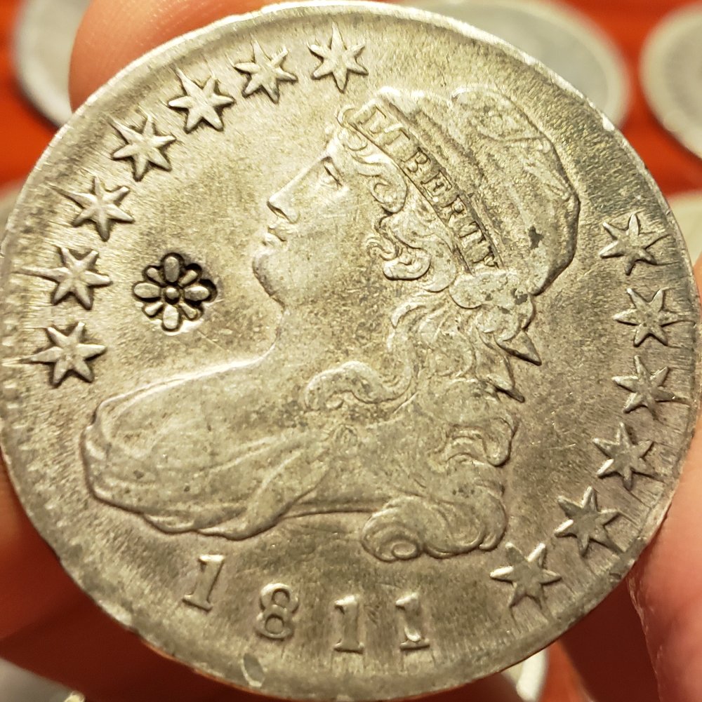 Chop-Mark-/-Counterstamp-Possibly-Oriental-In-Origin?-1811-Half-Dollar