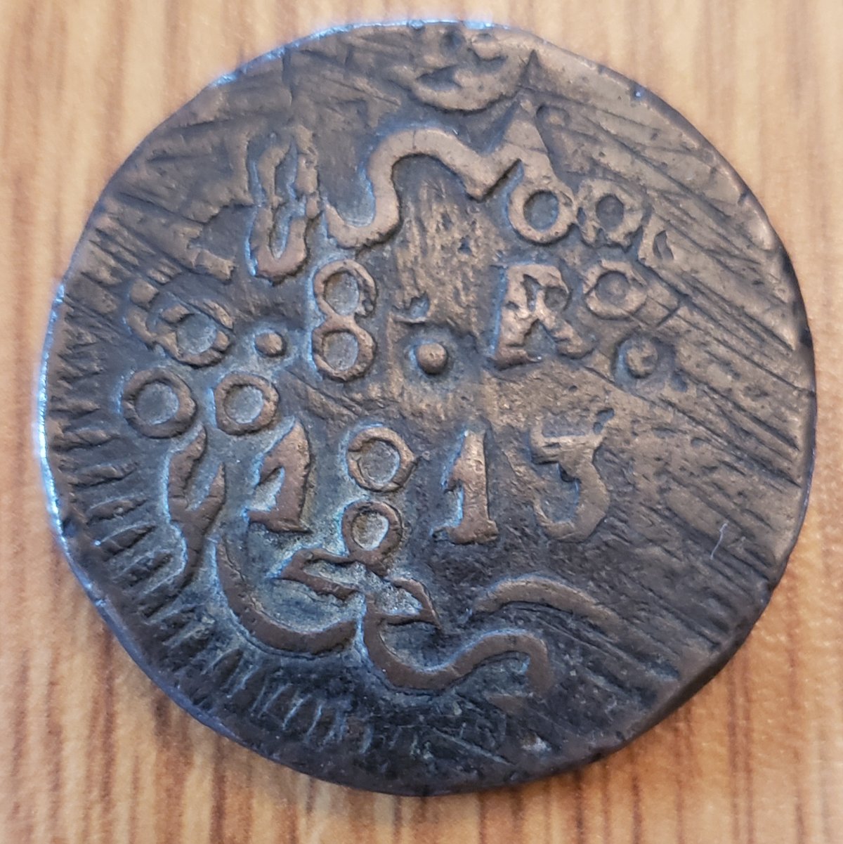 Decent-Purchase?-1813-Oaxaca-Copper-8-Reales-For-$10
