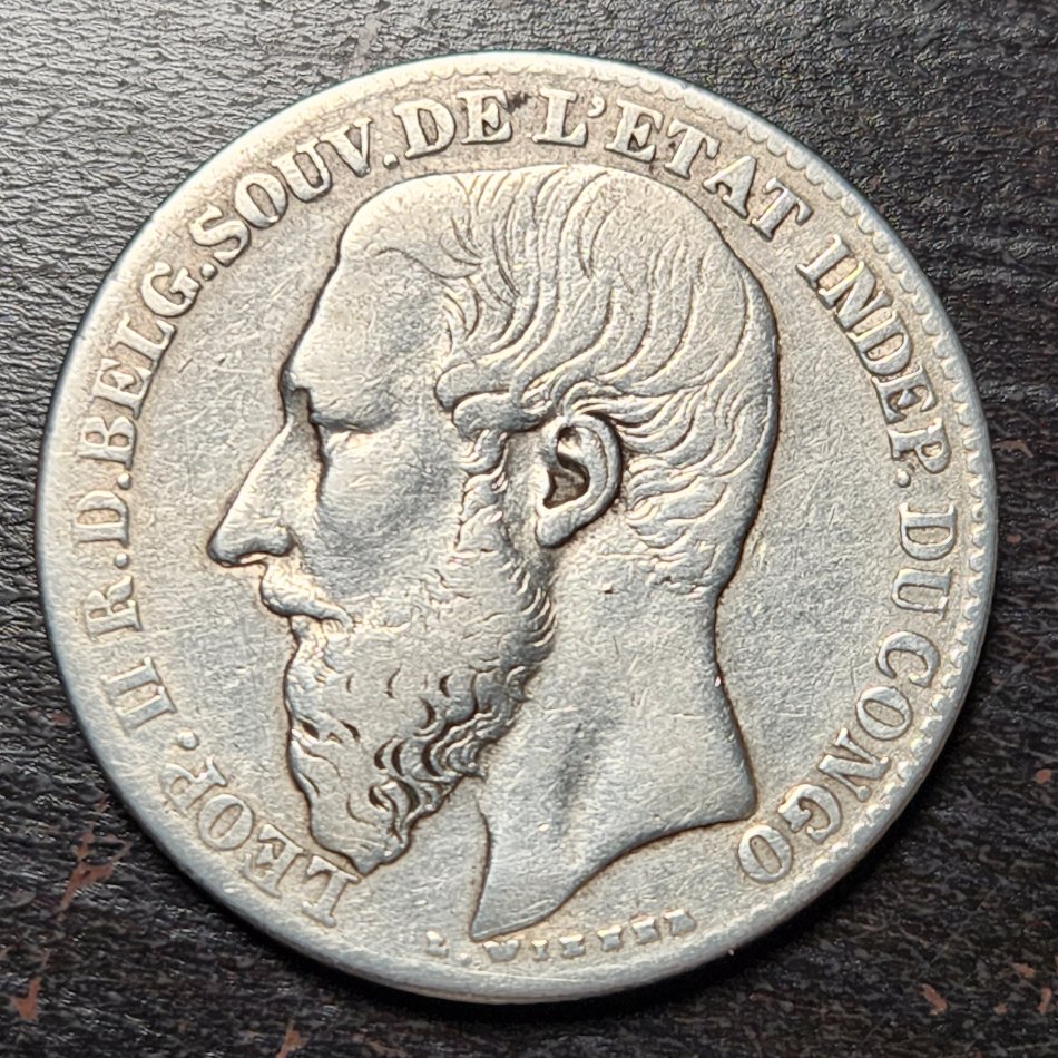 1894-Congo-Free-State-2-Francs