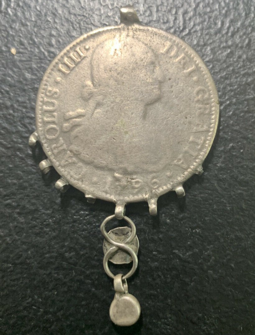 1796-Mexican-8-Reales-Turned-Pendant,-Is-It-Possible-To-Determine-Ethnic-Origin?