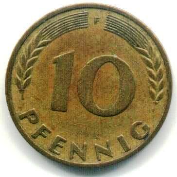 Germany-1949-Bdl-50-Pfennig-And-1950-10-Pfennig