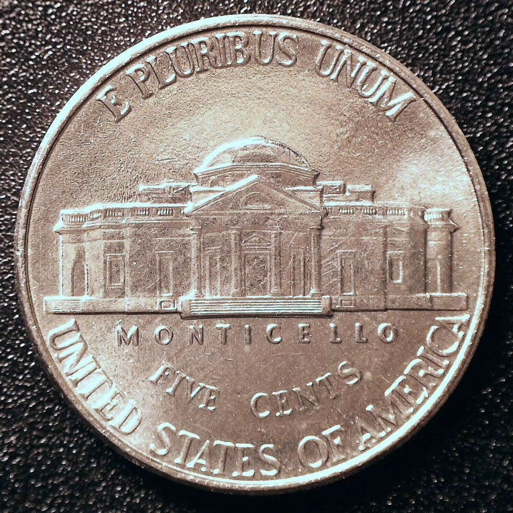1998-Jefferson-Nickel,-Struck-Through?