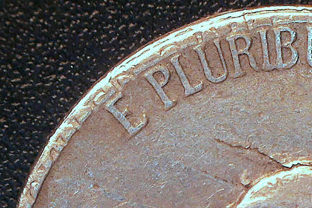 1952-Jefferson-Nickel,-Double-Sided-Lamination,-With-Incuse-Rim-Lettering