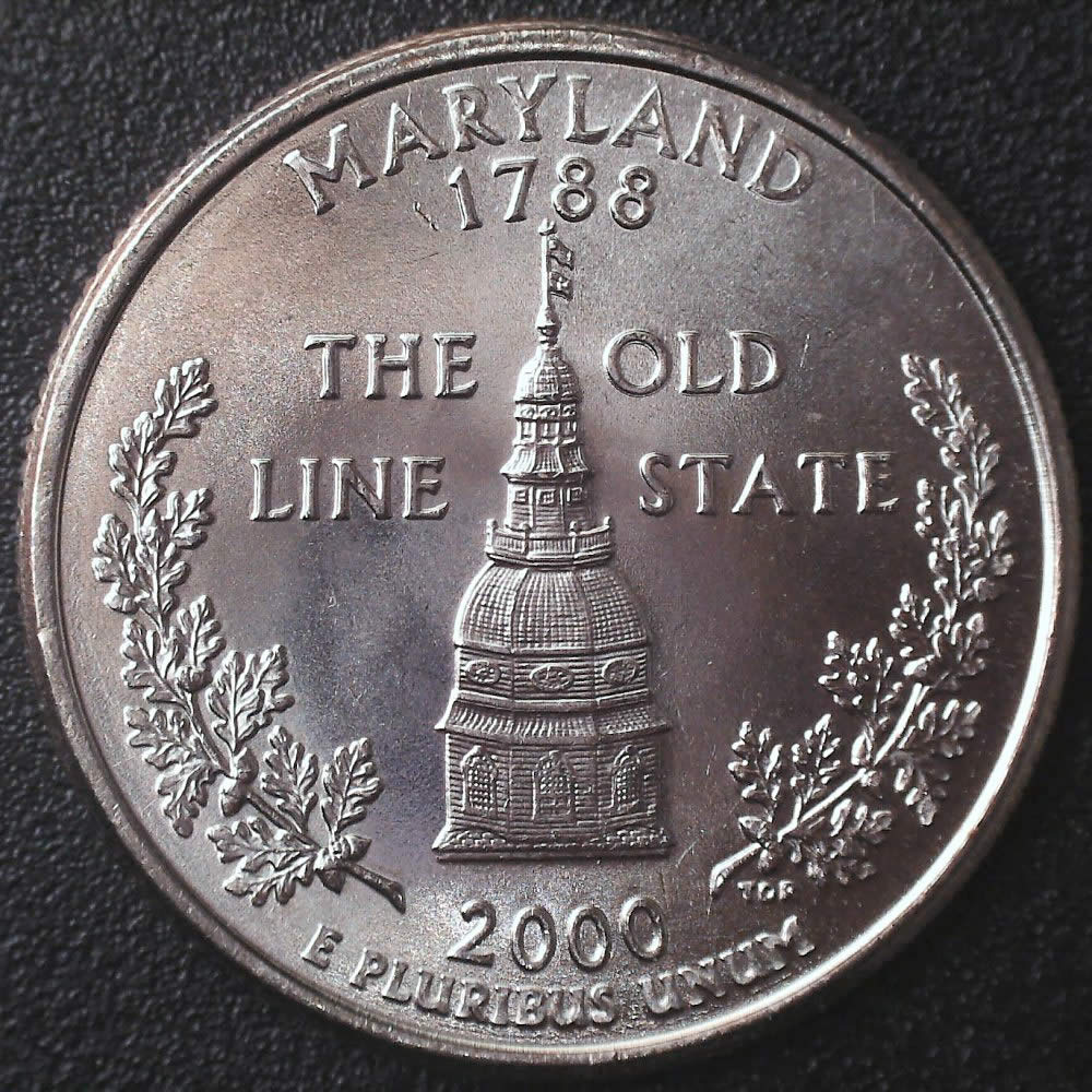 2000-Maryland-State-Quarter-For-Grading