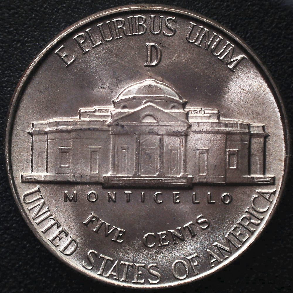 1945-D/D-Jefferson-Nickel-For-Grading