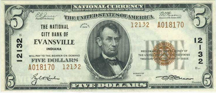 Couple-Of-Red-Seal-5's-United-States-Note
