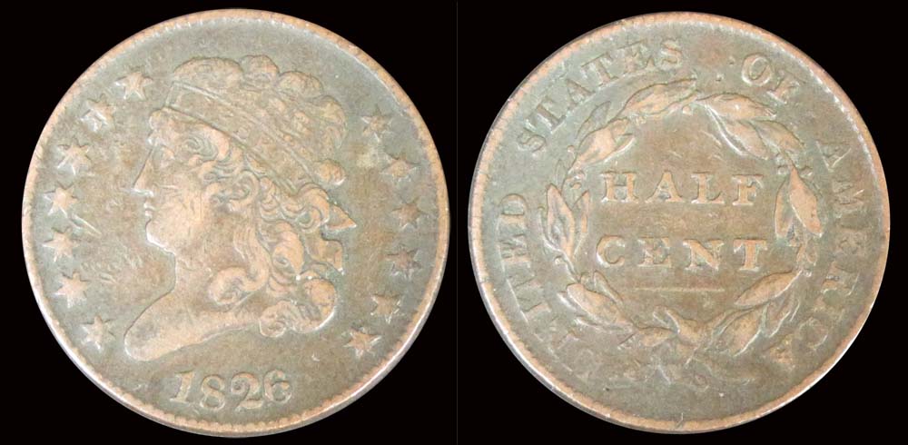 1826-Half-Cent