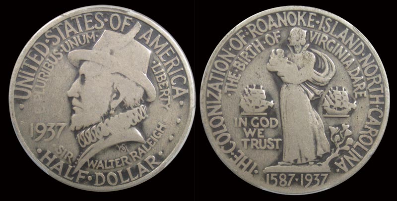 Commems-Collection-Classic:-1937-Roanoke-Colony---Guarding-Against-Unscrupulous-Dealers