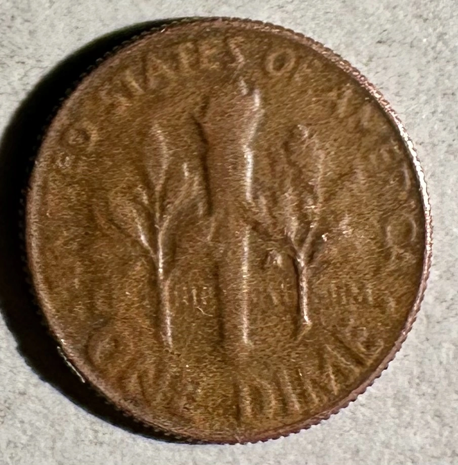 1968-D-Roosevelt-Dime---Missing-Reverse-Clad-Layer