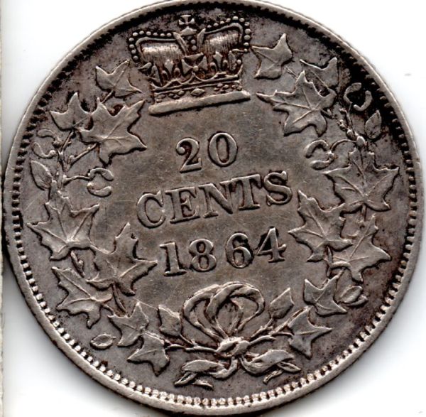 1864-Nb-20-Cents---Ef?