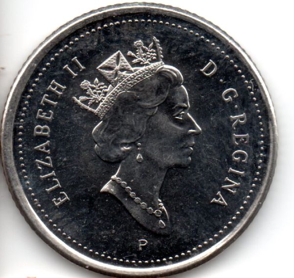 2001-10-Cents-Rev.-Struck-Through-Wire-And-Die-Failing.