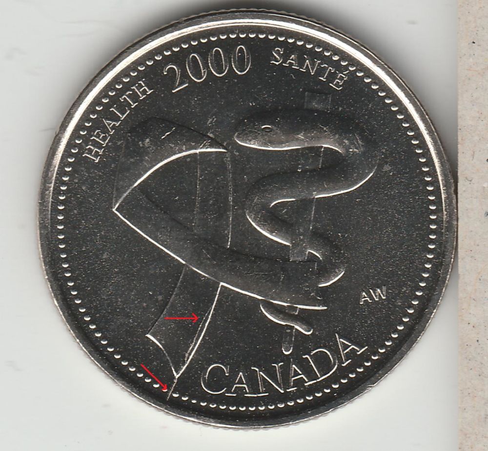 2000-Health-25-Cents.--Die-Was-In-Trouble.