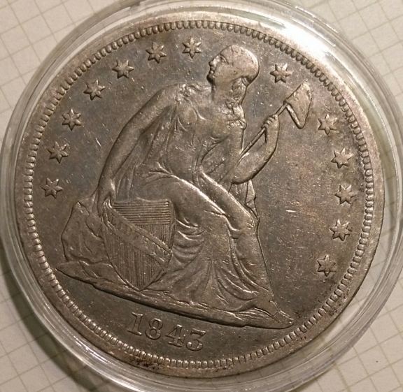 1843-Seated-Liberty-Dollar