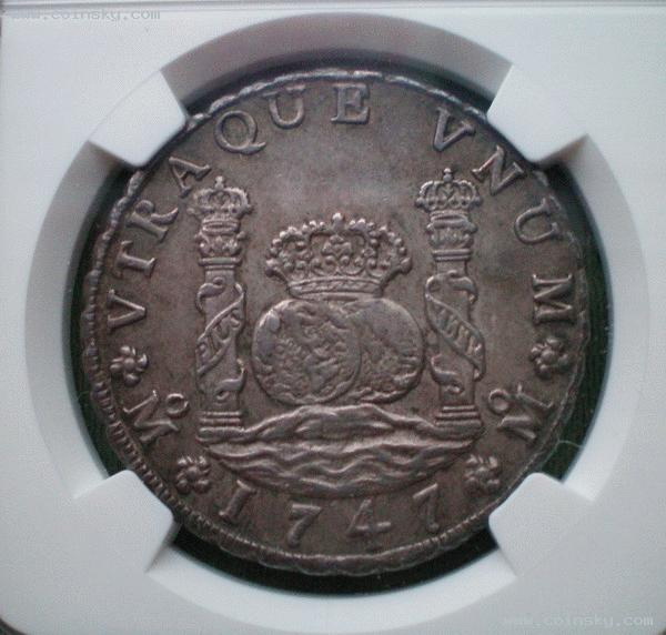 Ngc-Au58-1747-Mf-Mexico-8R-Pillar